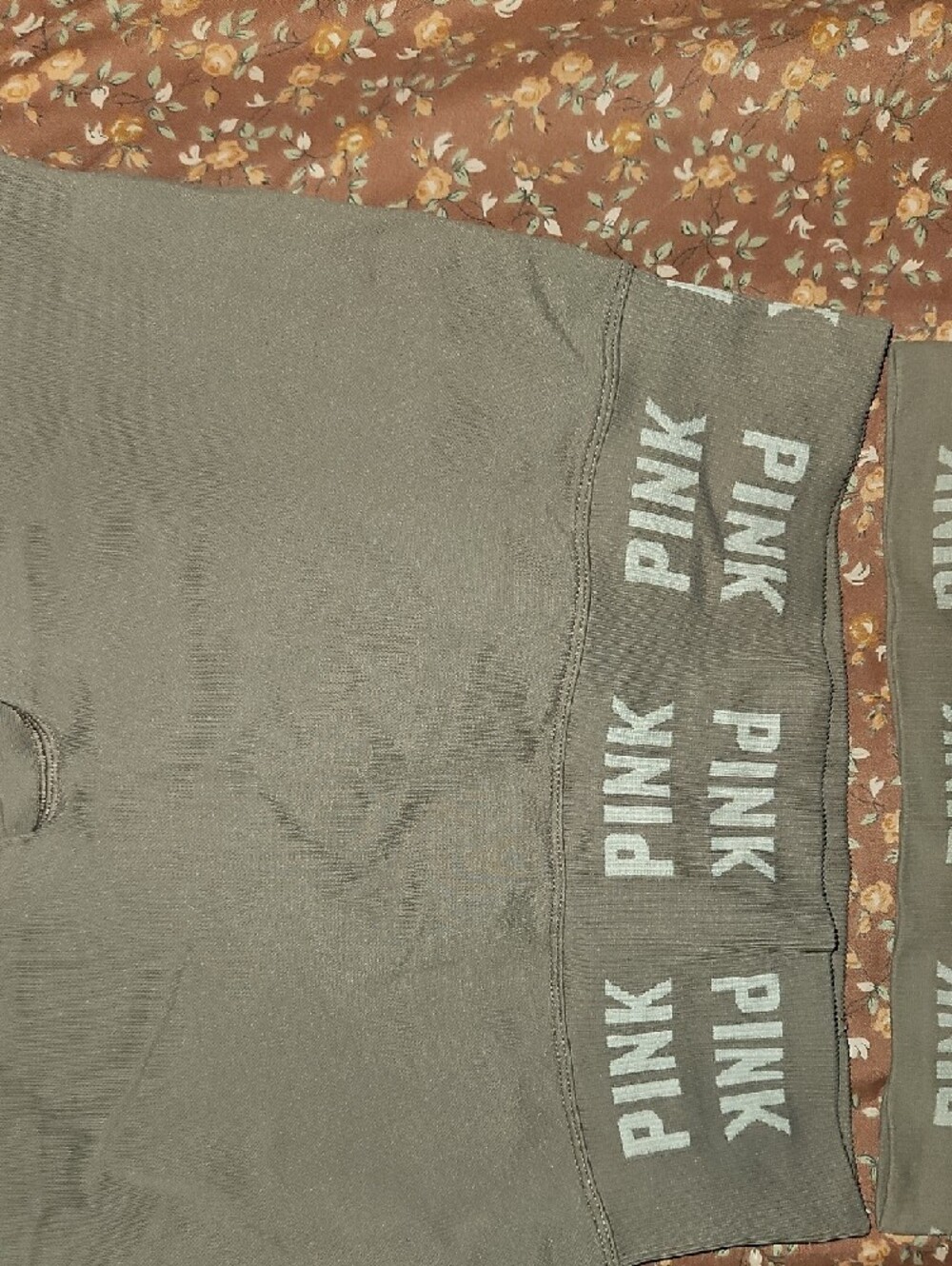 PINK Taupe Seamless Sports Bra & Leggings Set - Picture 4 of 6